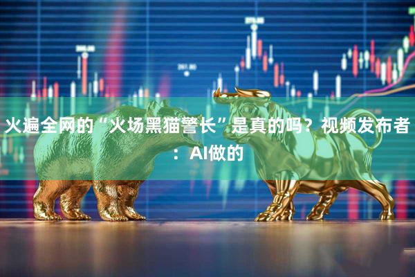 火遍全网的“火场黑猫警长”是真的吗？视频发布者：AI做的