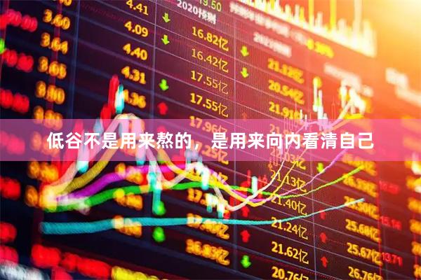 低谷不是用来熬的，是用来向内看清自己